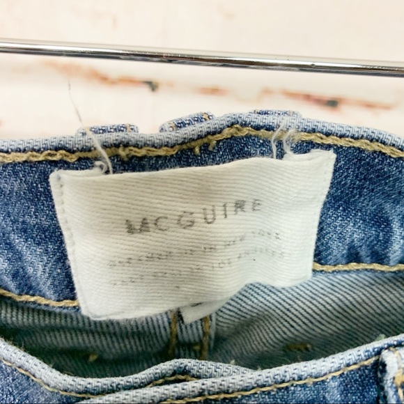 Mcguire Lido Step Fray High Rise Crop Jeans - Picture 6 of 10